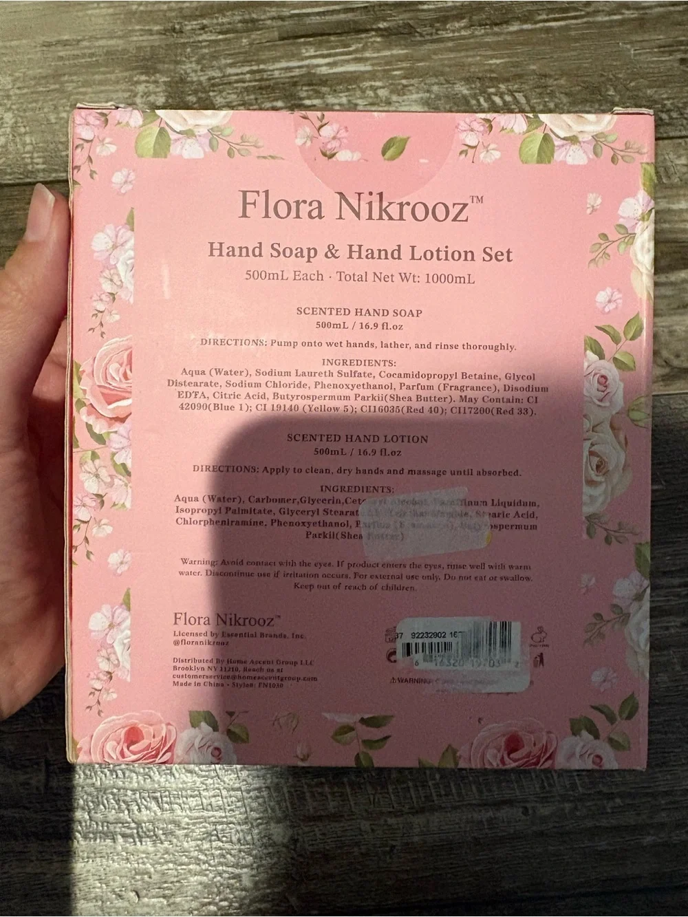 Flora Nikrooz Rose Garden Hand Soap & Lotion Duo - Gift Set